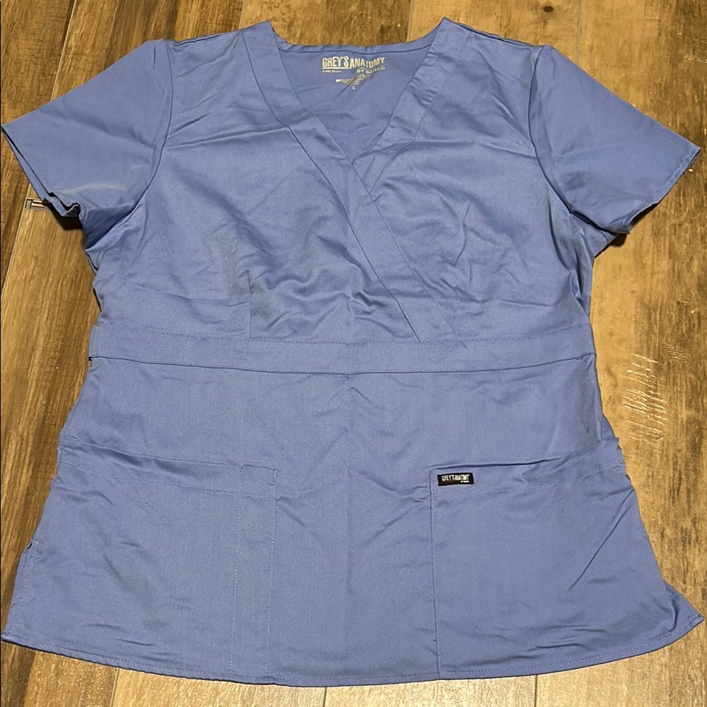 Grey's Anatomy Fitted Blue Short Sleeve Tee